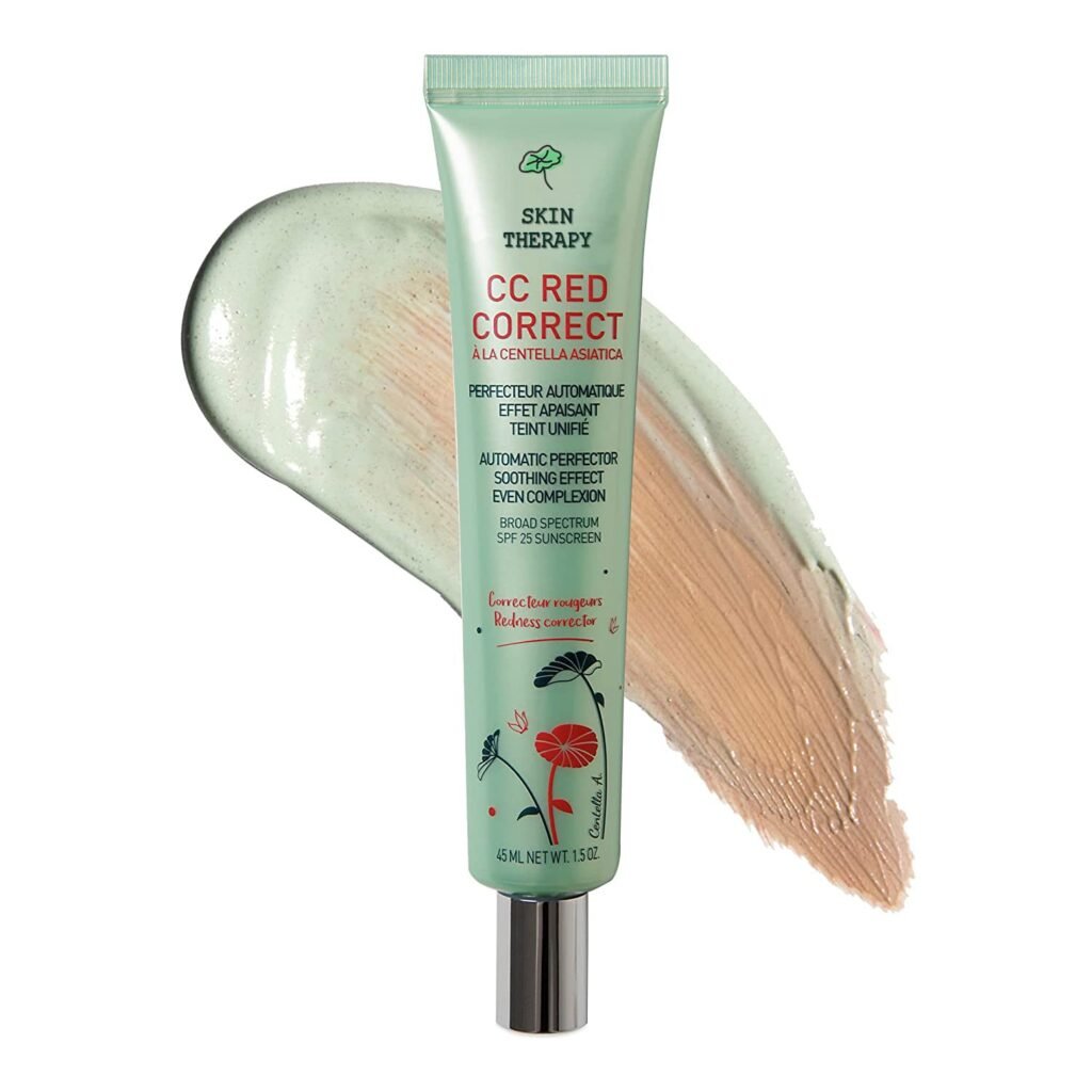 CC Cream Red Correct With Centella Asiatica,Redness Corrector - Color Correcting- Light Multi-Purpose Facial Concealer With Illuminating Finish Hydrates Soothes CC Cream Red Correct With Centella Asiatica,Redness Corrector - Color Correcting- Light Multi-Purpose Facial Concealer With Illuminating Finish Hydrates Soothes