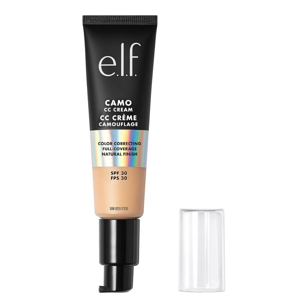 e.l.f. Camo CC Cream, Color Correcting Medium-To-Full Coverage Foundation with SPF 30, Light 240 W, 1.05 Oz (30g) e.l.f. Camo CC Cream, Color Correcting Medium-To-Full Coverage Foundation with SPF 30, Light 240 W, 1.05 Oz (30g)