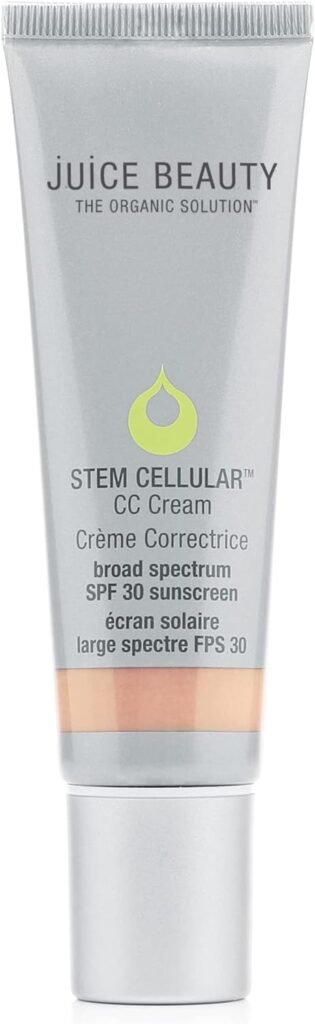 Juice Beauty Stem Cellular CC Cream with Zinc SPF 30, Color-Correcting Face Moisturizer, 1.7 Fl Oz