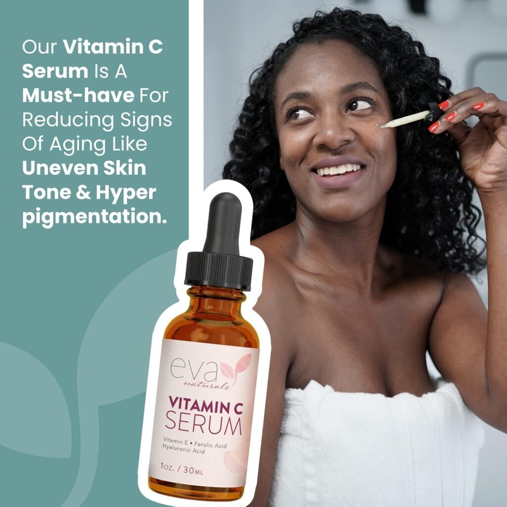 Eva Naturals Anti-Aging Serum Bundle - Vitamin C, Hyaluronic Acid, and Retinol | Face Serum Set for Skin Brightening, Hydration Eva Naturals Anti-Aging Serum Bundle - Vitamin C, Hyaluronic Acid, and Retinol | Face Serum Set for Skin Brightening, Hydration