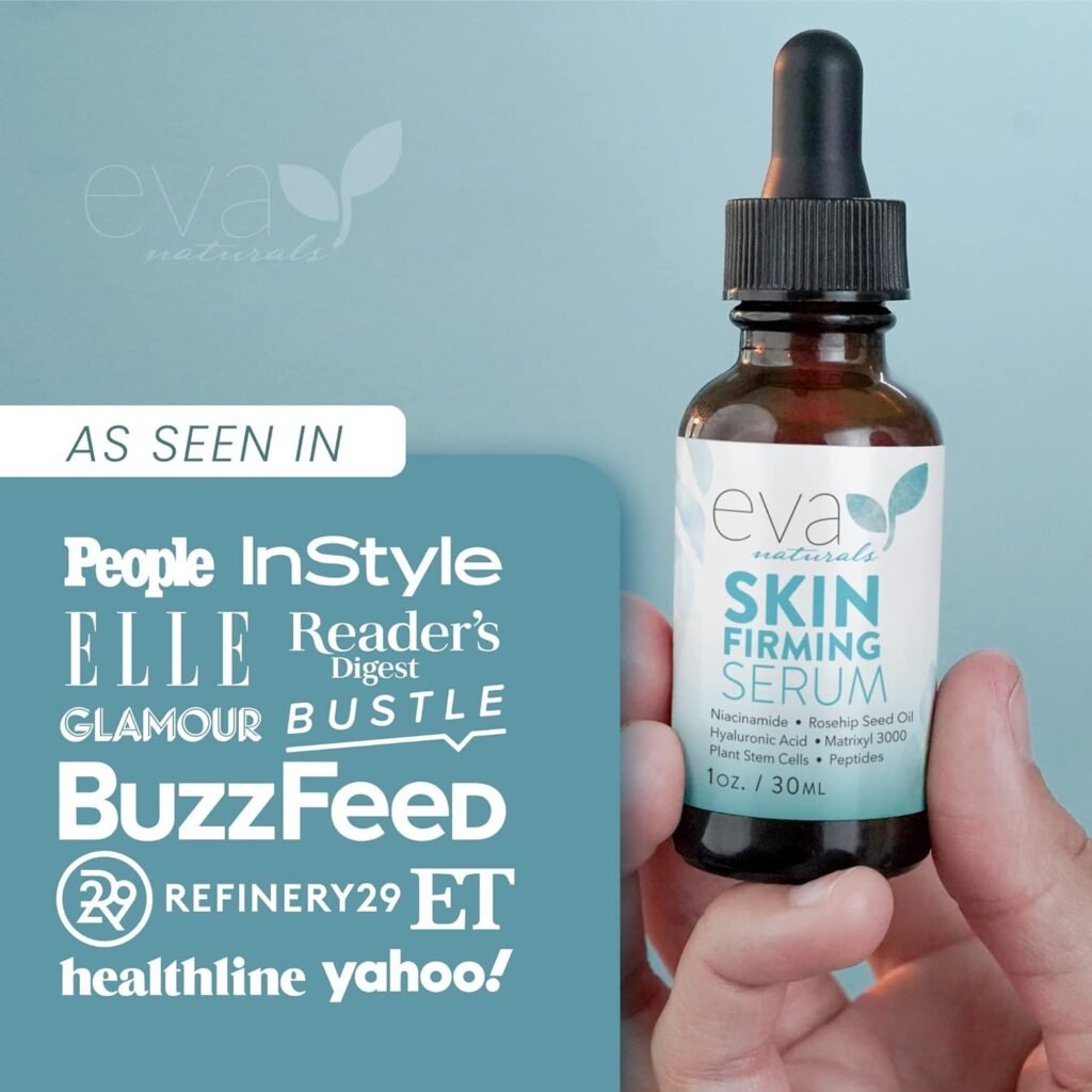 Eva Naturals Skin Firming Serum with Niacinamide and Hyaluronic Acid, 1 oz Eva Naturals Skin Firming Serum with Niacinamide and Hyaluronic Acid, 1 oz