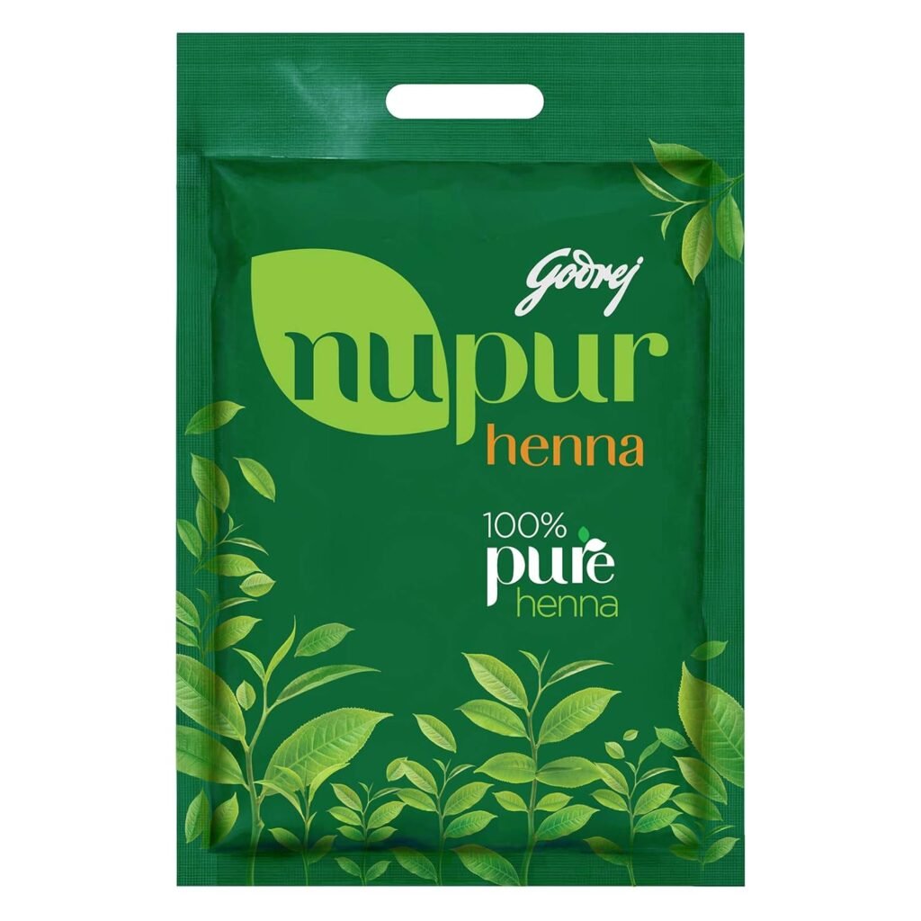 Godrej Nupur Henna Mehndi for Hair Color with Goodness of 9 Herbs 0, natural, 14.1 Ounce