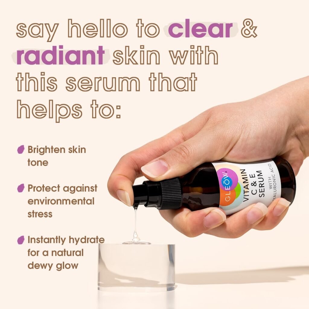 Retinol Serum for Face - Vitamin C Face Serum with Hyaluronic Acid Serum for Face, Retinol Face Anti Aging Serum, Vitamin C Serum for Face, Glow Face Serum for Women 3x1 fl GLEOW…