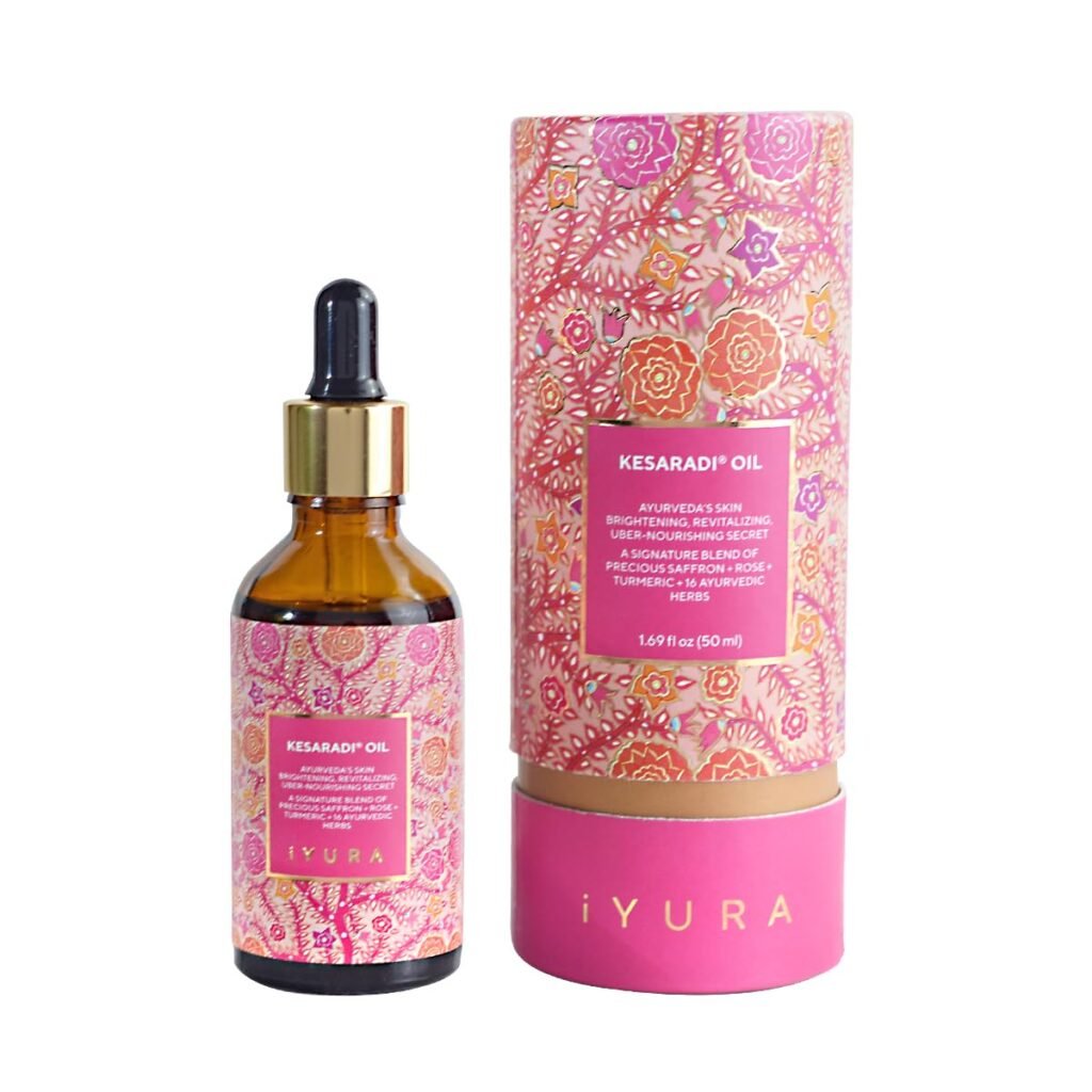 iYURA Kesaradi Face Oil - 5000-year-old Recipe with Exotic Saffron, Turmeric Rose – For Visibly Brighter Skin - 100% Natural Ayurvedic Face Moisturizer for Dry, Sensitive Skin, 1.69 fl oz iYURA Kesaradi Face Oil - 5000-year-old Recipe with Exotic Saffron, Turmeric Rose – For Visibly Brighter Skin - 100% Natural Ayurvedic Face Moisturizer for Dry, Sensitive Skin, 1.69 fl oz