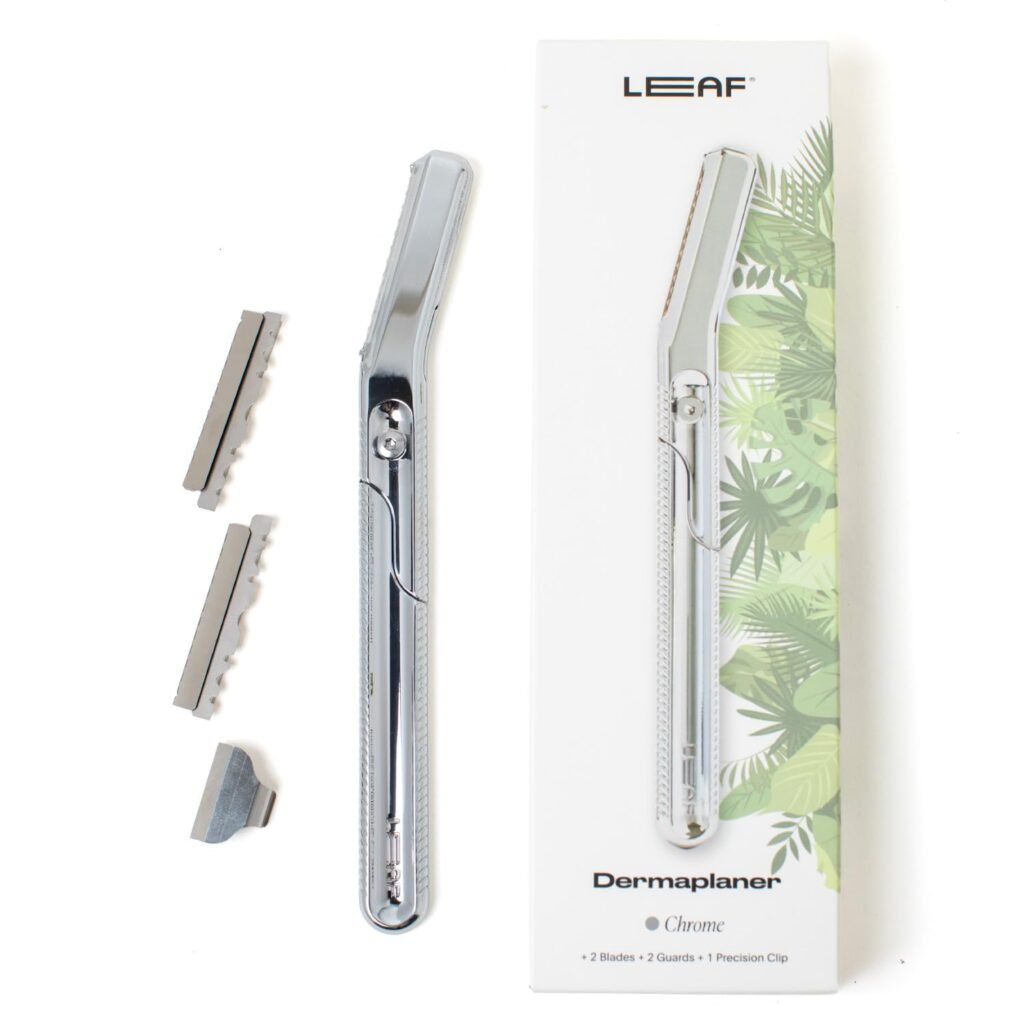 Leaf Shave | The Leaf Dermaplaner, Black - Eco-Friendly Face Razor and Exfoliating Tool