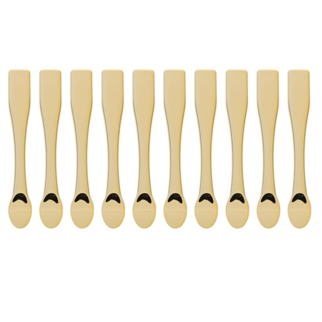 Uonlytech Skin Care Tools 10pcs Metal Cosmetic Spoon, Mini Skin Care Spatula Reusable Mask Scoop Facial Cream Mask Scoop Tool for Home Salon Mixing Makeup Truly Beauty Uonlytech Skin Care Tools 10pcs Metal Cosmetic Spoon, Mini Skin Care Spatula Reusable Mask Scoop Facial Cream Mask Scoop Tool for Home Salon Mixing Makeup Truly Beauty