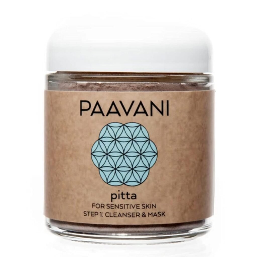 PAAVANI Ayurveda Pitta Cleanser and Mask, 4oz - Soothing, Cleanses, Draws Out Impurities, Calms Irritation, Smooths Skin