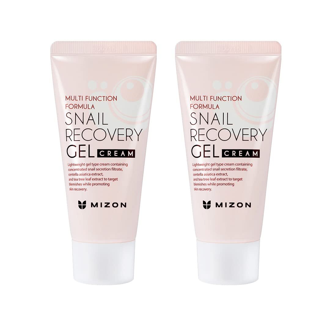 MIZON Snail Recovery Gel Cream, Wrinkle Care, Skin Elasticity, Moisture, Fragrance-Free, Paraben-Free (45ml 1.52 fl. oz)