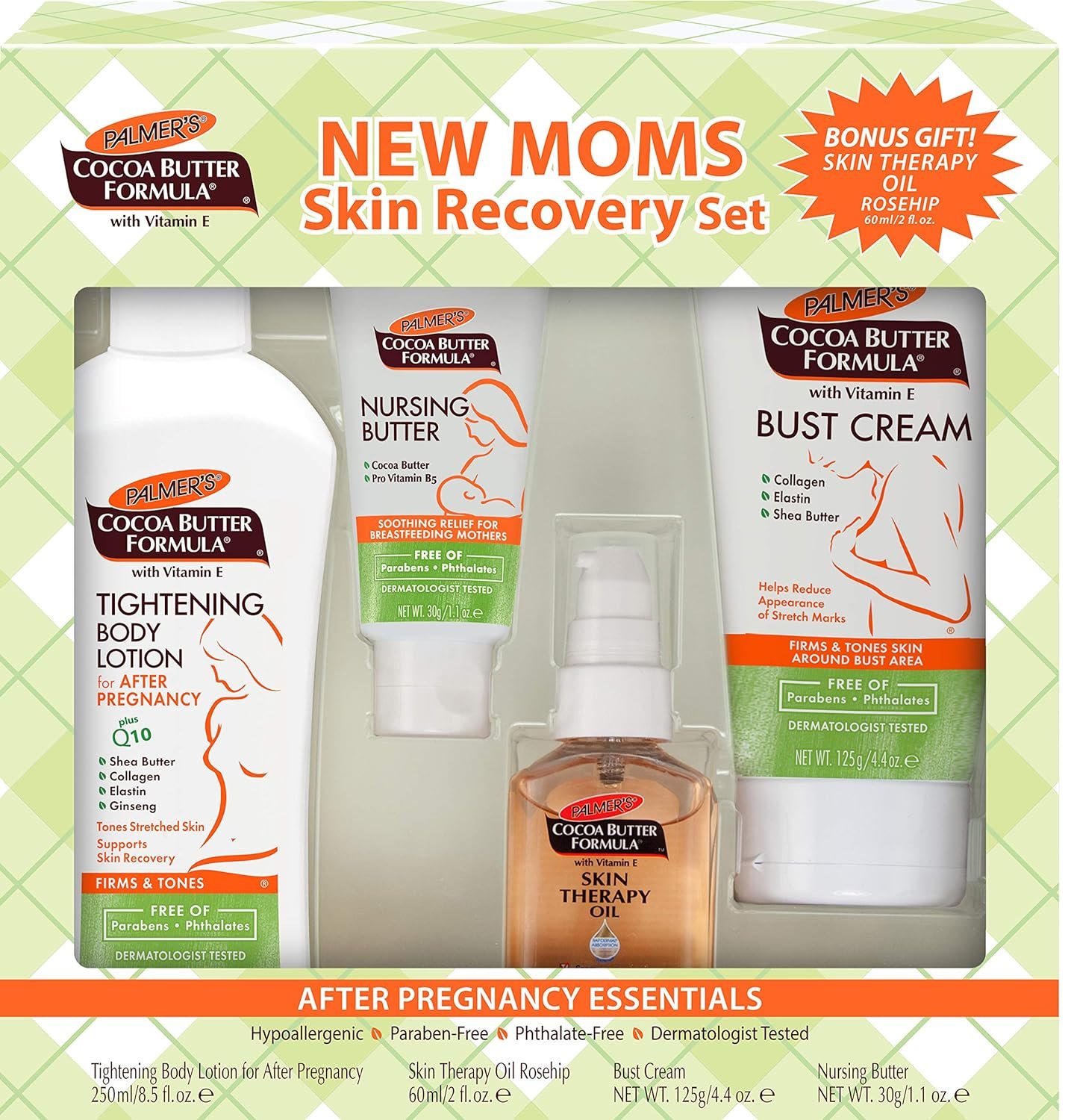 Palmers Cocoa Butter Formula New Moms Skin Recovery Set (Set of 4)