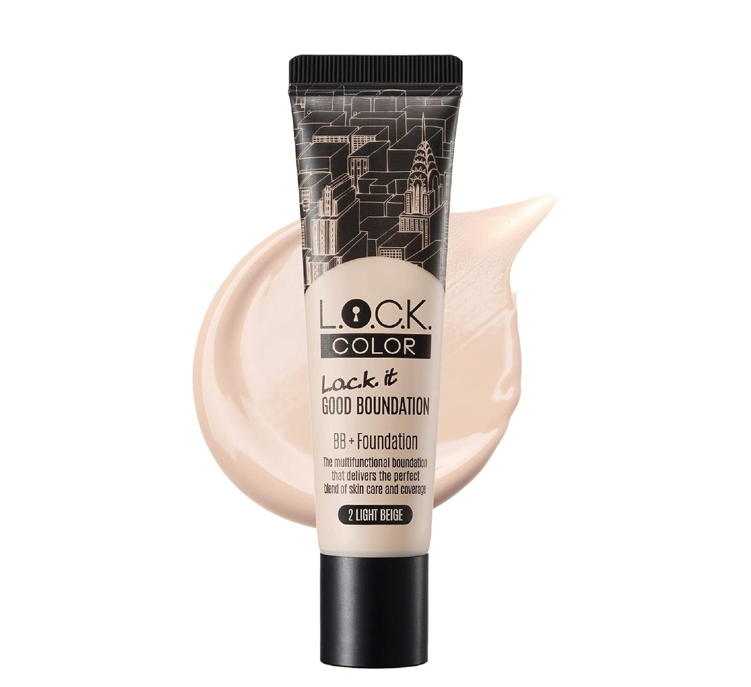 Color Good Boundation [02 Light Beige] B.B Cream + Foundation, Medium Coverage Net. 1.05 fl.oz. / 30g, Made in Korea