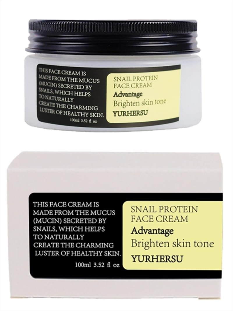 Korean Snail Mucin 93% Moisturizing Cream, Collagen Lifting Firming Cream, Daily Facial Repair Gel for Dry/Sensitive Skin, Anti-Wrinkle Face Firming, Hydrating Serum Shrink Pores Acne, 3.52 oz; WNMS Korean Snail Mucin 93% Moisturizing Cream, Collagen Lifting Firming Cream, Daily Facial Repair Gel for Dry/Sensitive Skin, Anti-Wrinkle Face Firming, Hydrating Serum Shrink Pores Acne, 3.52 oz; WNMS