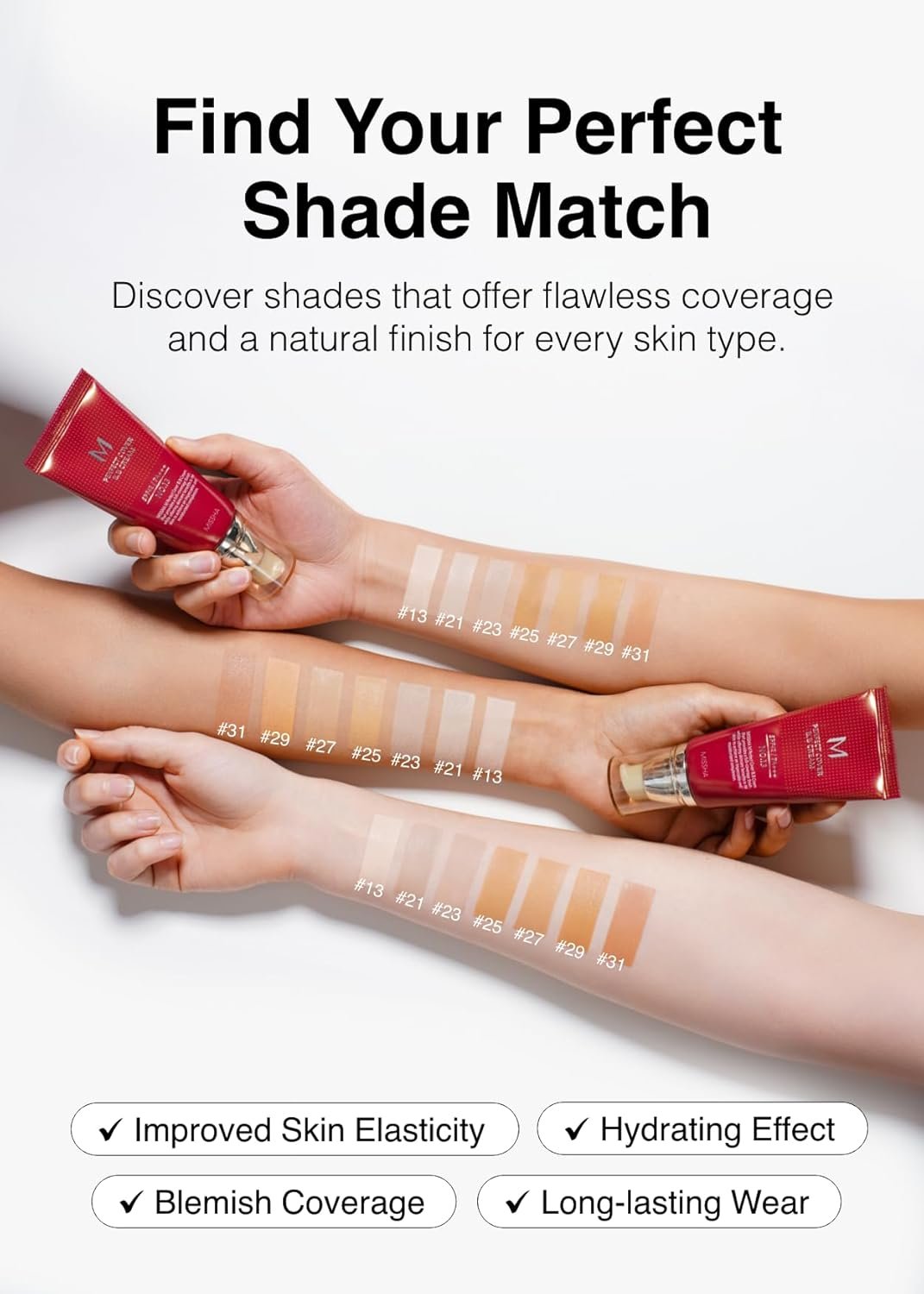 MISSHA M Perfect BB Cream No.23 Natural Beige for Light with Neutral Skin Tone SPF 42 PA +++ 1.69 Fl Oz - Tinted Moisturizer for face with SPF MISSHA M Perfect BB Cream No.23 Natural Beige for Light with Neutral Skin Tone SPF 42 PA +++ 1.69 Fl Oz - Tinted Moisturizer for face with SPF