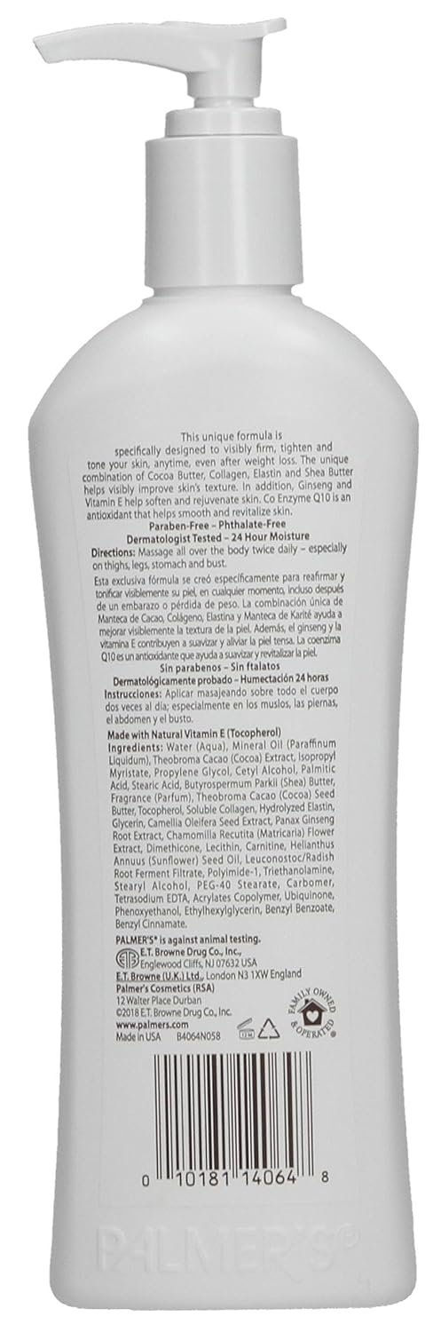 Palmers Cocoa Butter Formula with Vitamin E + Q10 Firming Butter Body Lotion, Postpartum Essentials Skin Care, Shea Butter, Collagen and Elastin, 10.6 Fl Oz Palmers Cocoa Butter Formula with Vitamin E + Q10 Firming Butter Body Lotion, Postpartum Essentials Skin Care, Shea Butter, Collagen and Elastin, 10.6 Fl Oz