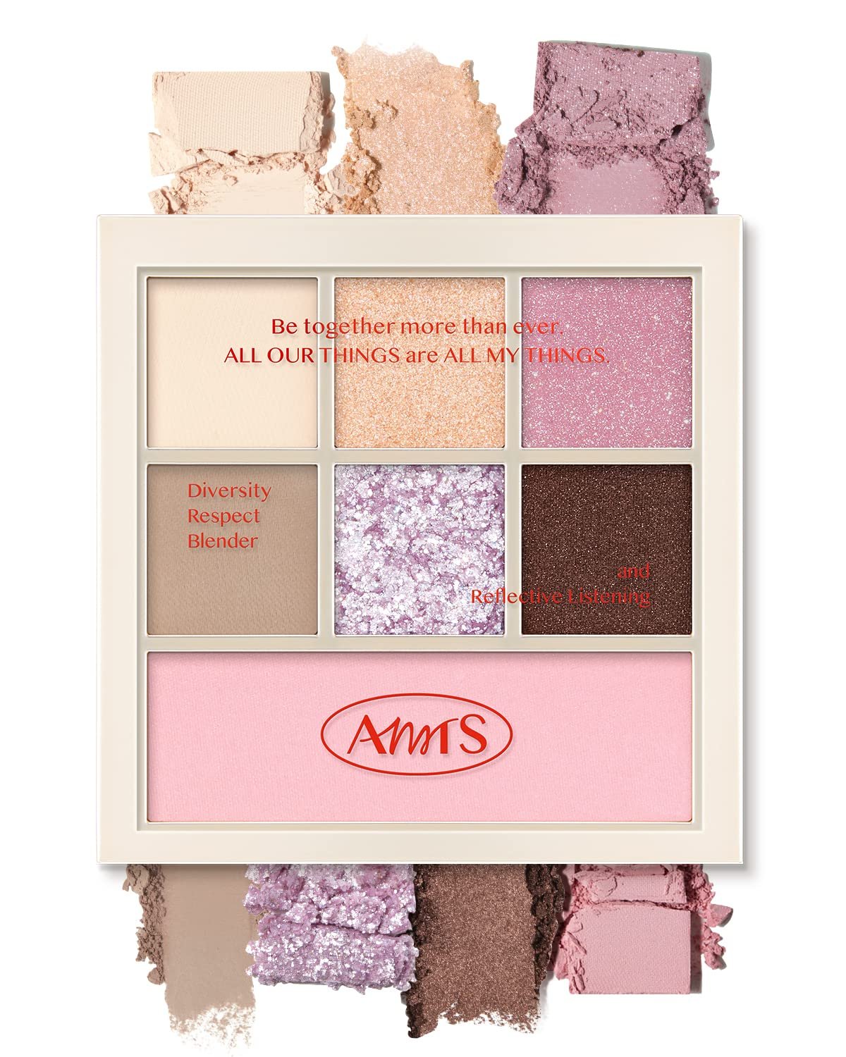 AMTS Eyeshadow Misty Lavender Palette, Purple Neutral Matte Shimmer Glitter, Highly Pigmented, Long Lasting, Cheek blush, K Beauty, Korean makeup AMTS Eyeshadow Misty Lavender Palette, Purple Neutral Matte Shimmer Glitter, Highly Pigmented, Long Lasting, Cheek blush, K Beauty, Korean makeup