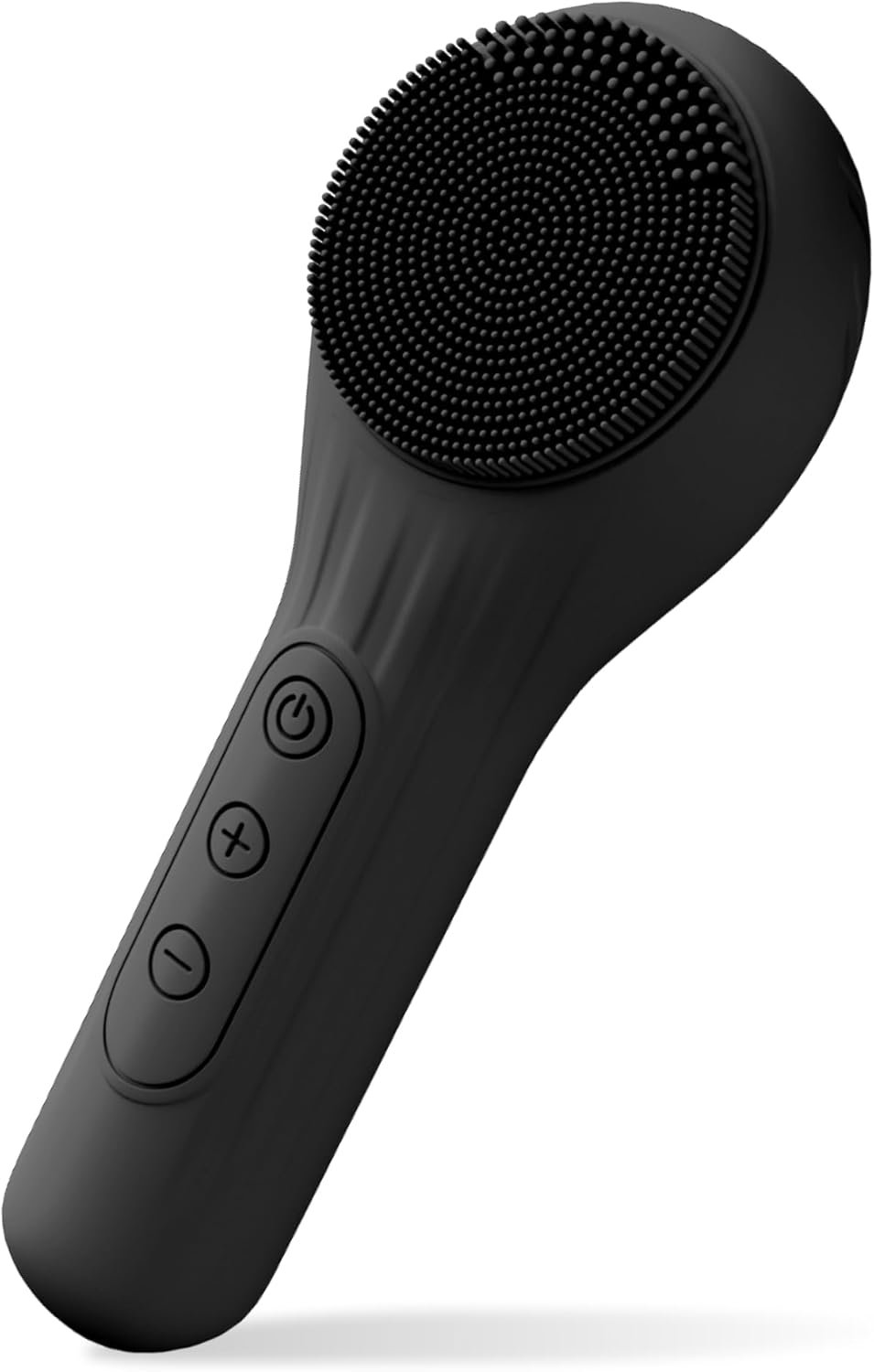 ModiX Sonic Facial Cleansing Brush - Black - Silicone Face Scrubber for Women and Men - Rechargeable Face Cleansing Brush - Electric Face Brush Cleanser - Facial Brush Skin Cleansing and Exfoliating