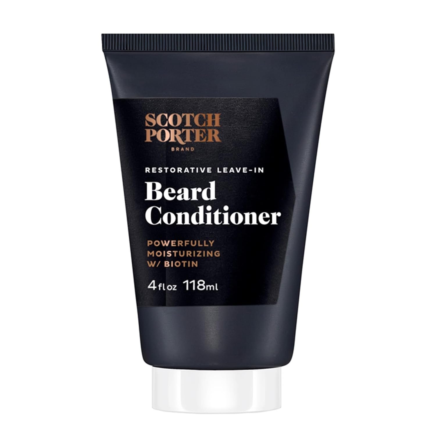 Scotch Porter Restorative Leave-In Beard Conditioner – Deep Conditioning Softener with Lightweight Feel, Reduces Frizz  Provides Long-lasting Hydration  Shine to Dull, Dry, Coarse Beards – 4 oz.